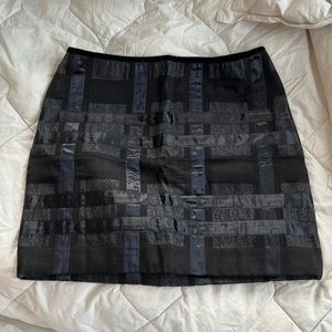 Valentino Vintage Dark Denim Mini Skirt Size M IT 44